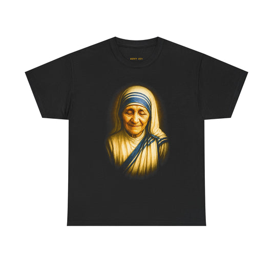 Mother Teresa Portrait Tee — Inspirational Catholic Saint Graphic T-Shirt