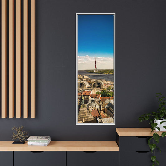 Riga TV Tower Matte Canvas, Framed (Multi-color)