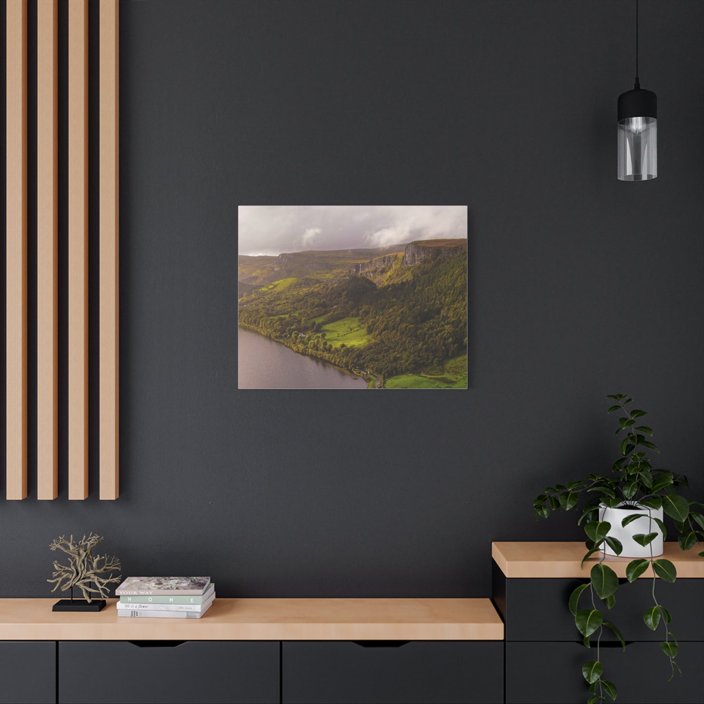 Sruth in Aghadh an Aird or The devil's Chimney Matte Canvas, Stretched, 1.25"