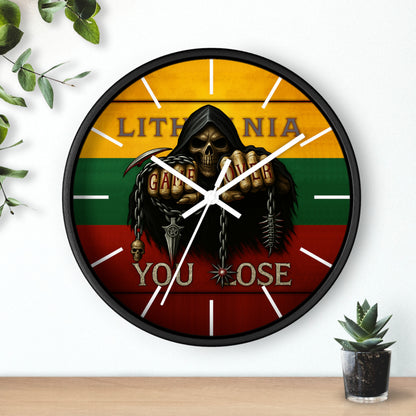 Lithuania Wall Clock Art "You lose"