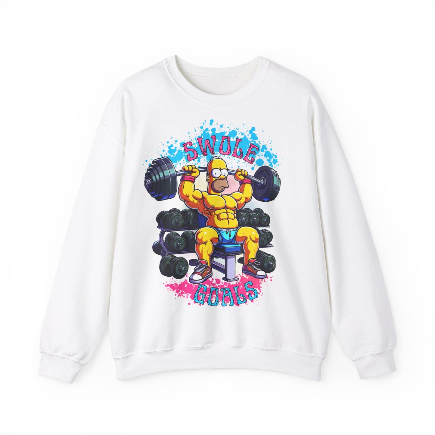 Swole Homer Unisex Heavy Blend™ Crewneck Sweatshirt