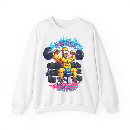 Swole Homer Unisex Heavy Blend™ Crewneck Sweatshirt