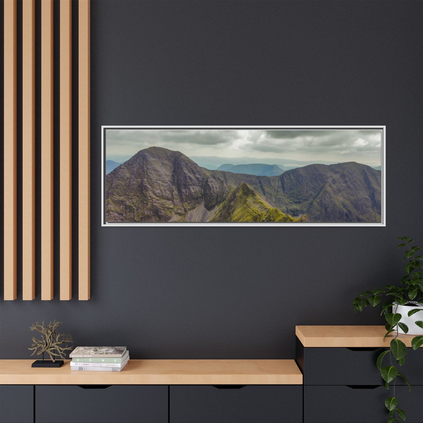 Halfway to Carrauntoohil Matte Canvas, Framed (Multi-color)