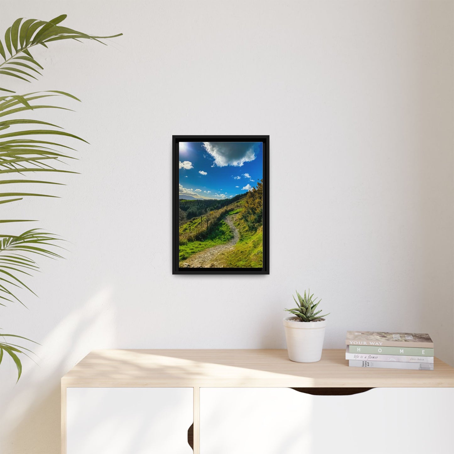Glanageenty Forest Trail Matte Canvas, Framed (Multi-color)