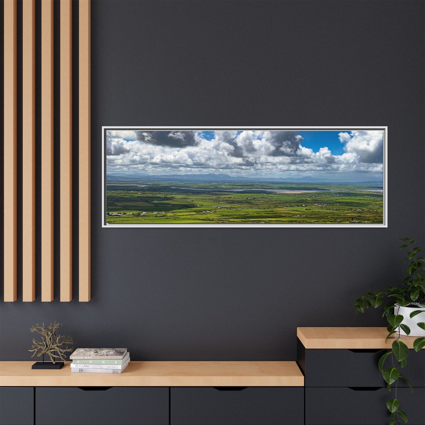 Kerry Panorama Matte Canvas, Framed (Multi-color)