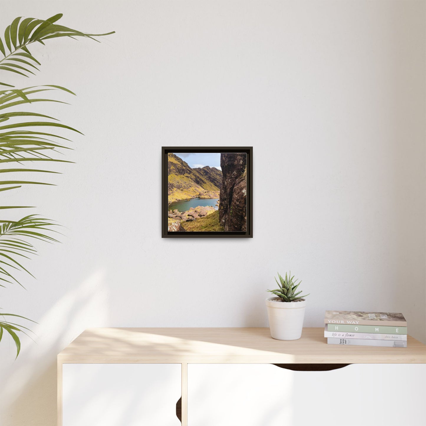 Mount Brandon Valley Matte Canvas, Framed (Multi-color)