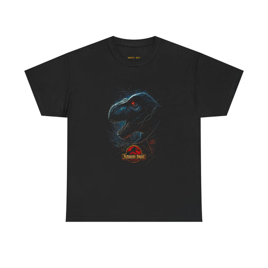 Jurassic Park T-Rex Graphic Tee — Retro Dino Logo Shirt