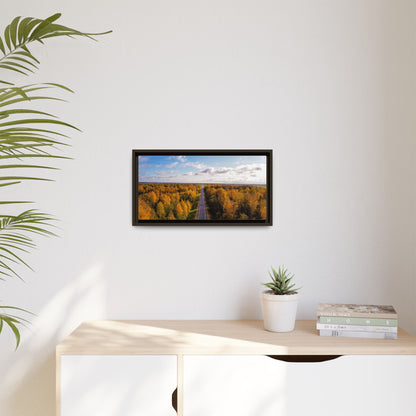 Somewhere In Lithuania Matte Canvas, Framed (Multi-color)