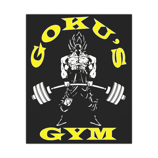 Goku's Gym Matte Poster - Motivational Wall Art for Fitness Enthusiasts