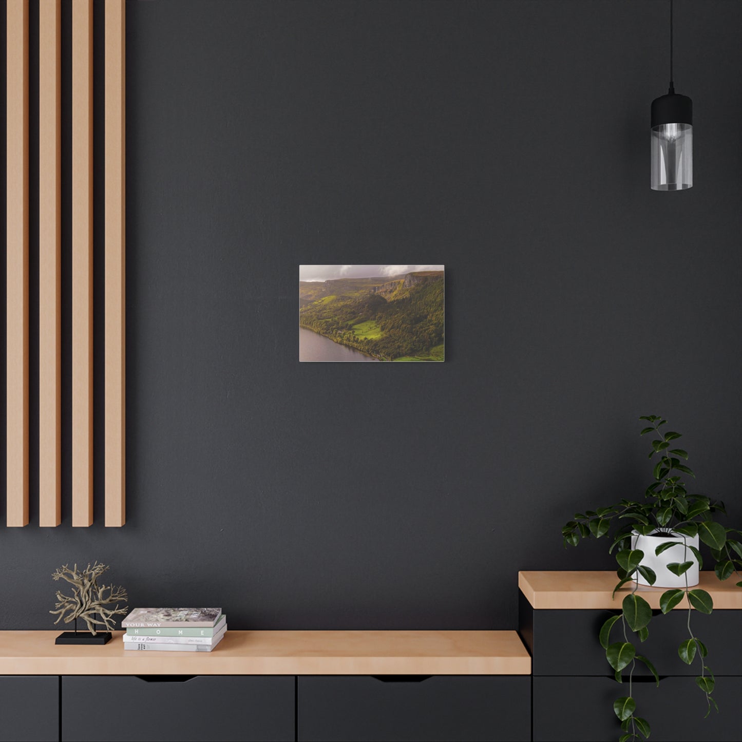 Sruth in Aghadh an Aird or The devil's Chimney Matte Canvas, Stretched, 1.25"