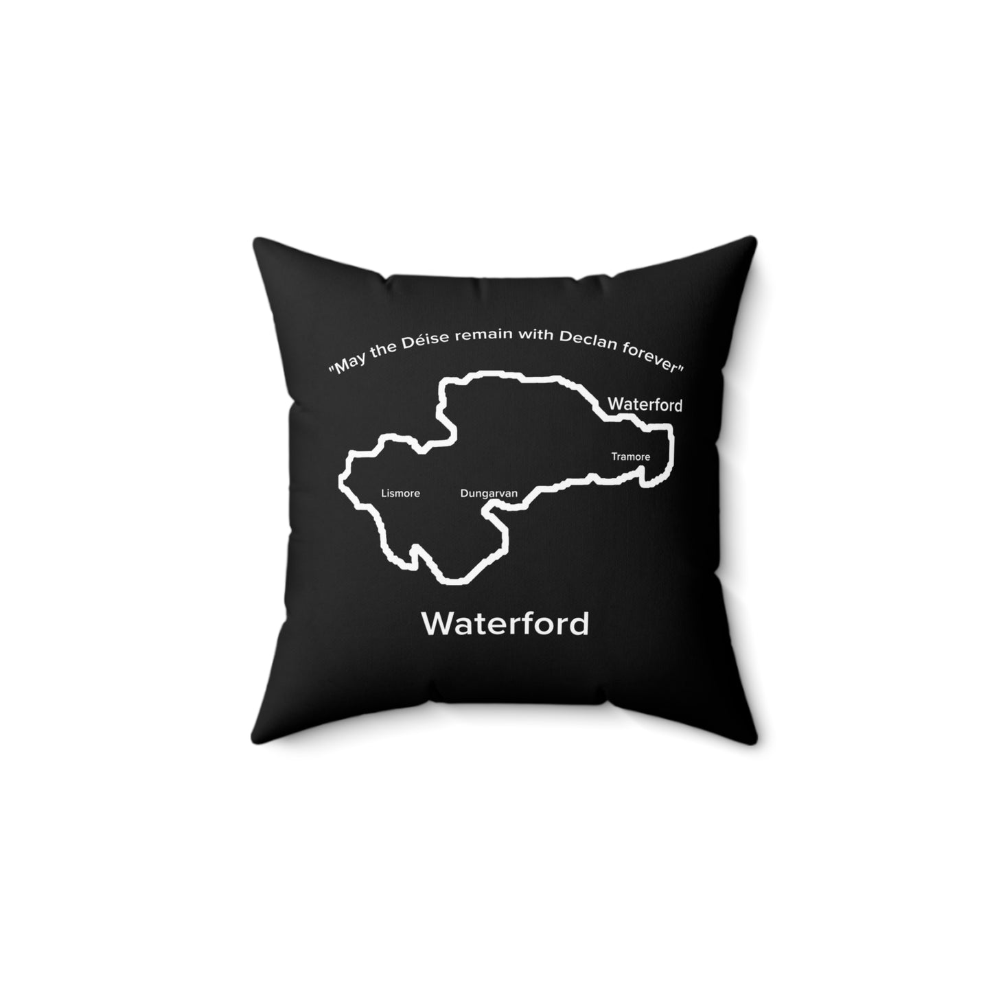 Waterford Spun Polyester Square Pillow Black Edition 4 Sizes