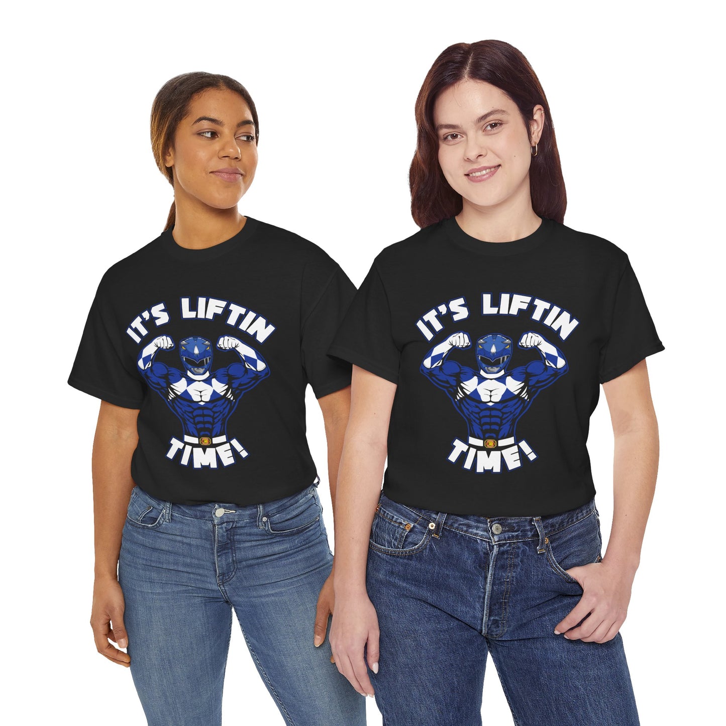 It's Liftin' Time Unisex Heavy Cotton Tee - Perfect for Fitness Enthusiasts Black