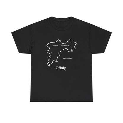 Offaly Unisex Heavy Cotton T-Shirt Black Edition