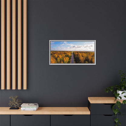 Somewhere In Lithuania Matte Canvas, Framed (Multi-color)