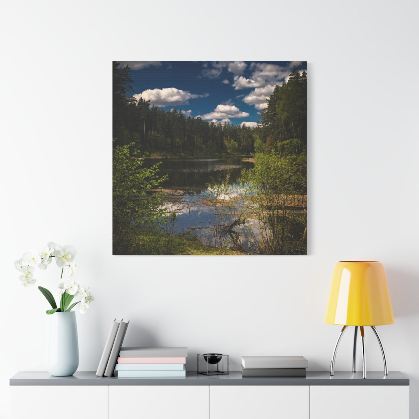 Vilnius Lake, Lithuania Matte Canvas, Stretched, 1.25"