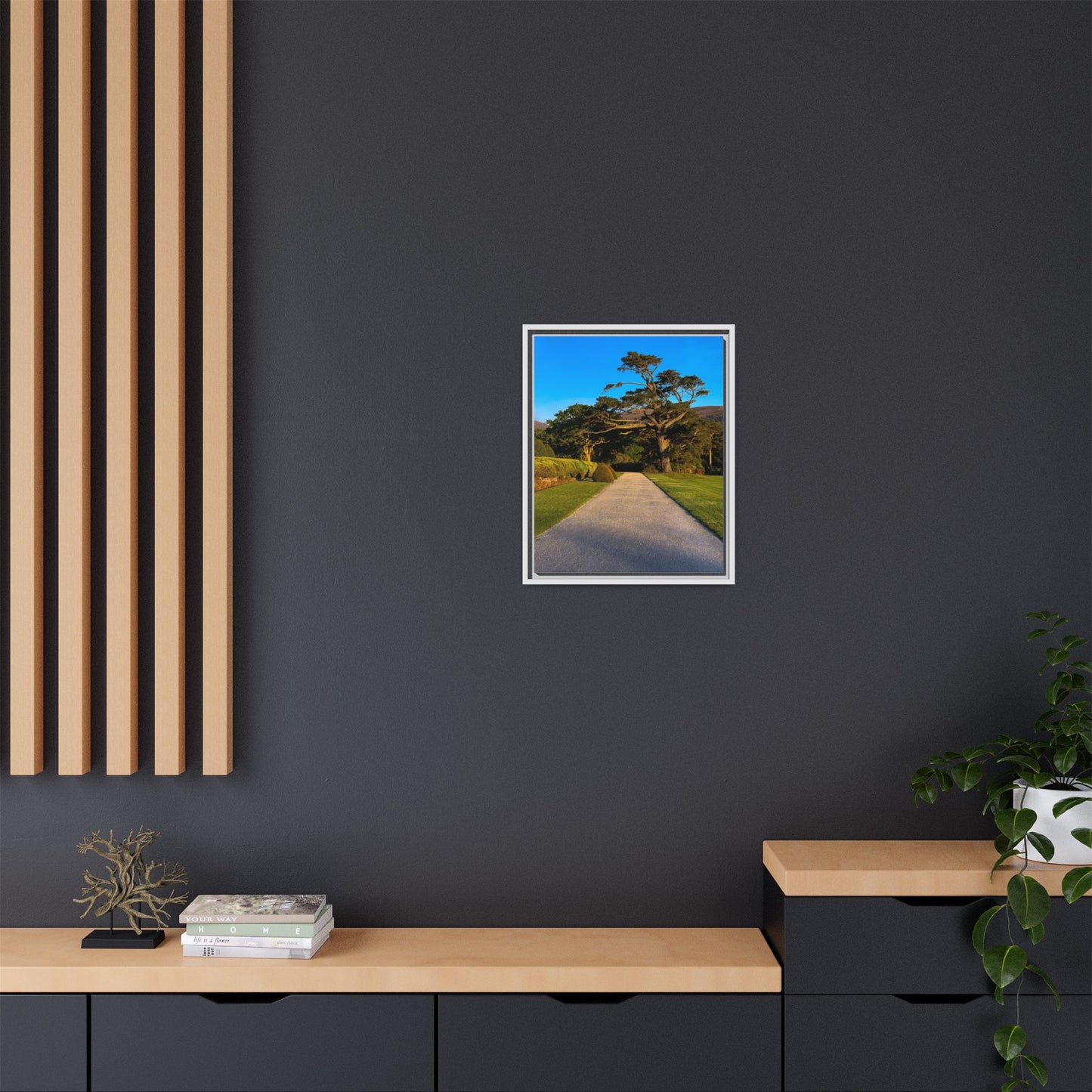 Muckross House Garden Matte Canvas, Framed (Multi-color)