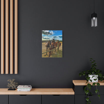 Horses Matte Canvas, Stretched, 1.25"