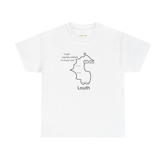 Louth Unisex Heavy Cotton Tee White Edition