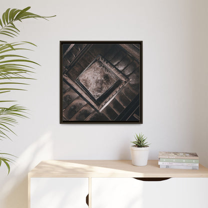 Stairs To Demon World Matte Canvas, Framed (Multi-color)