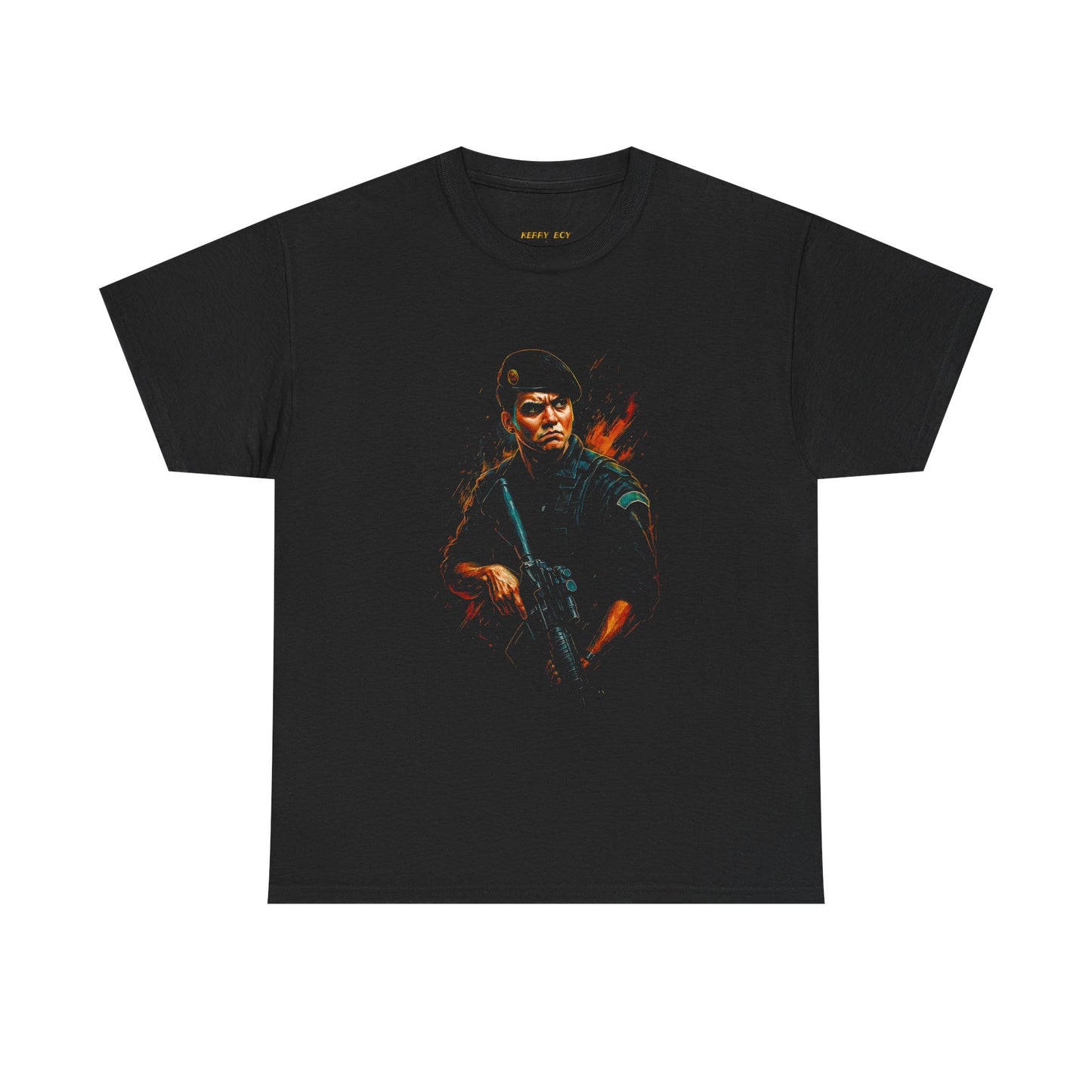Retro Action Movie Tee — Vintage Gunslinger Graphic T-Shirt