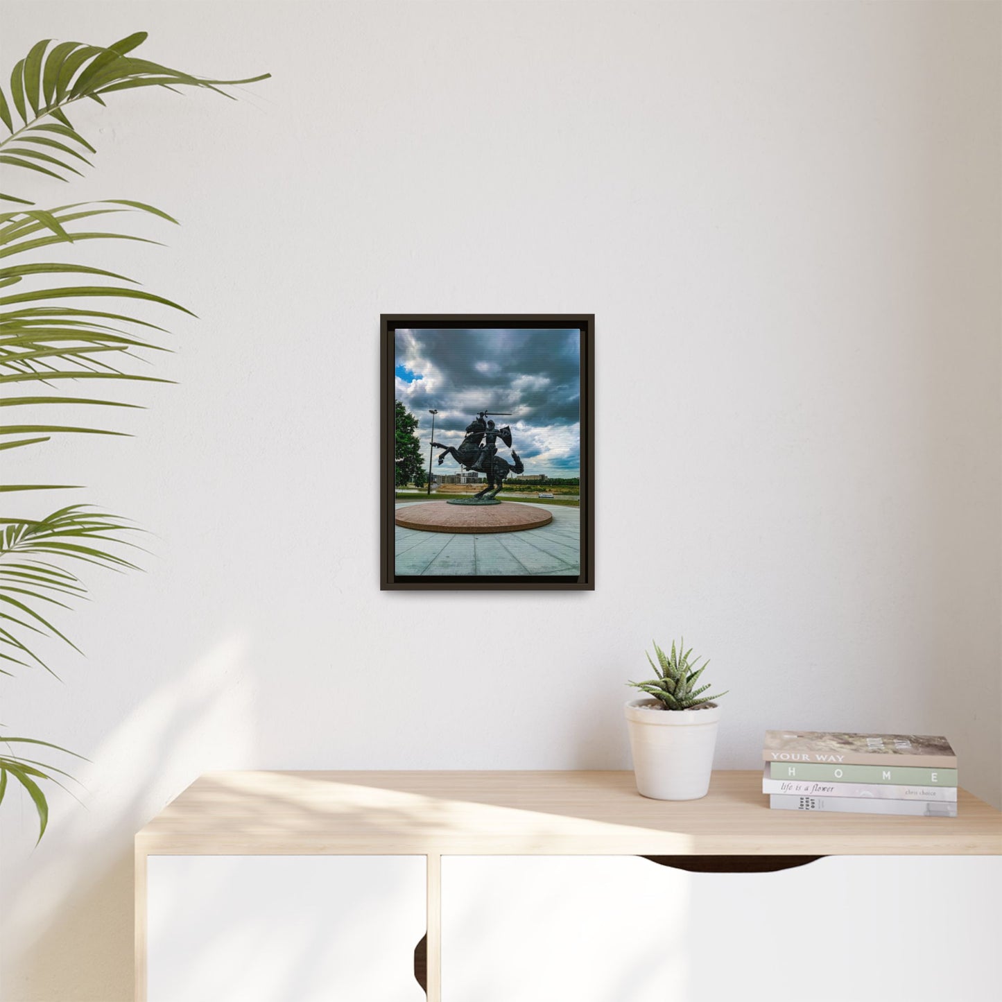 Kaunas Matte Canvas, Framed (Multi-color)