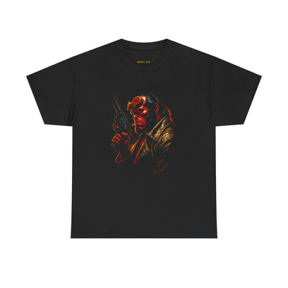 Hellboy Noir Graphic Tee — Dark Comic Movie Art T-Shirt