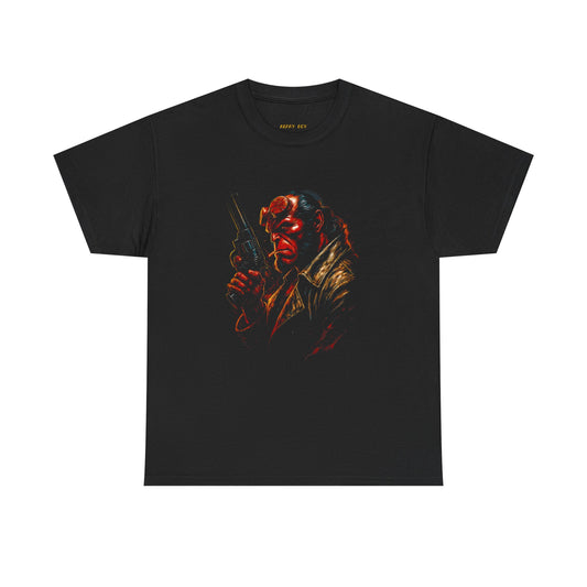 Hellboy Noir Graphic Tee — Dark Comic Movie Art T-Shirt