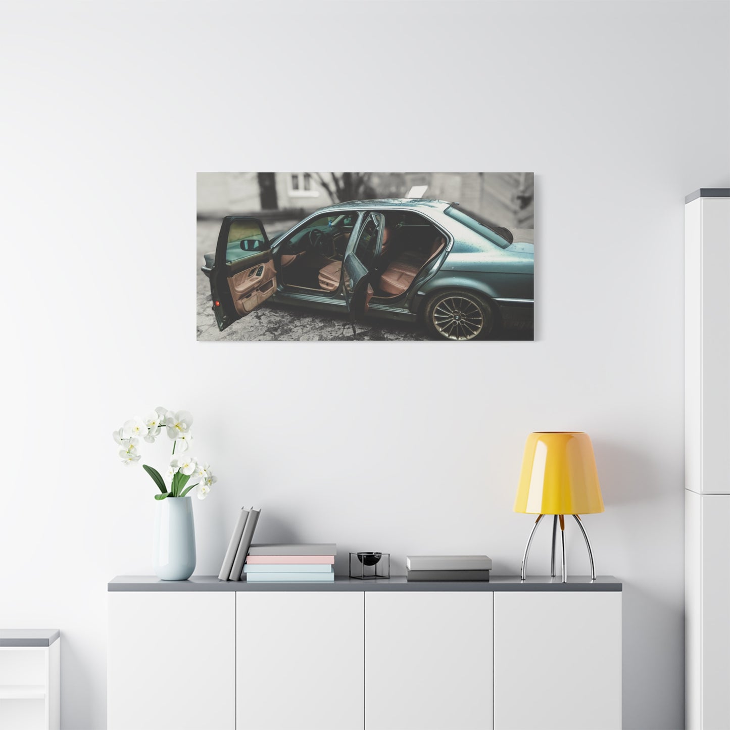 BMW 7 Matte Canvas, Stretched, 1.25"