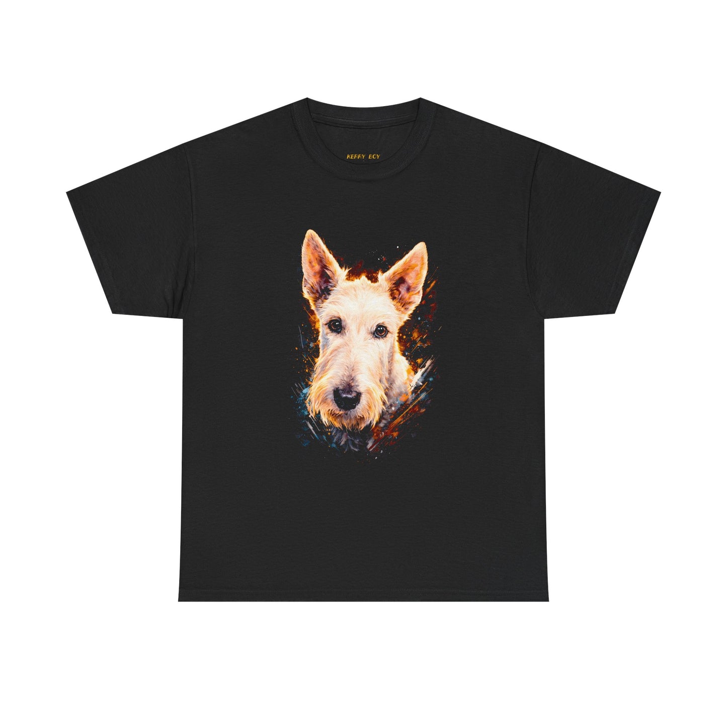 Bull Terrier Portrait T‑Shirt — Colorful Dog Face Tee for Pet Lovers