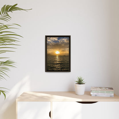 Sunset in Fenit Matte Canvas, Framed (Multi-color)
