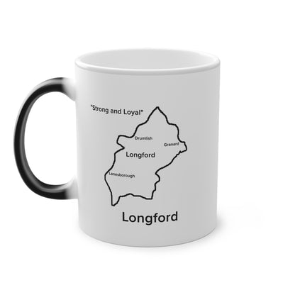 Longford Magic Mug: Color - Changing Coffee Cup with Artistic Map Design