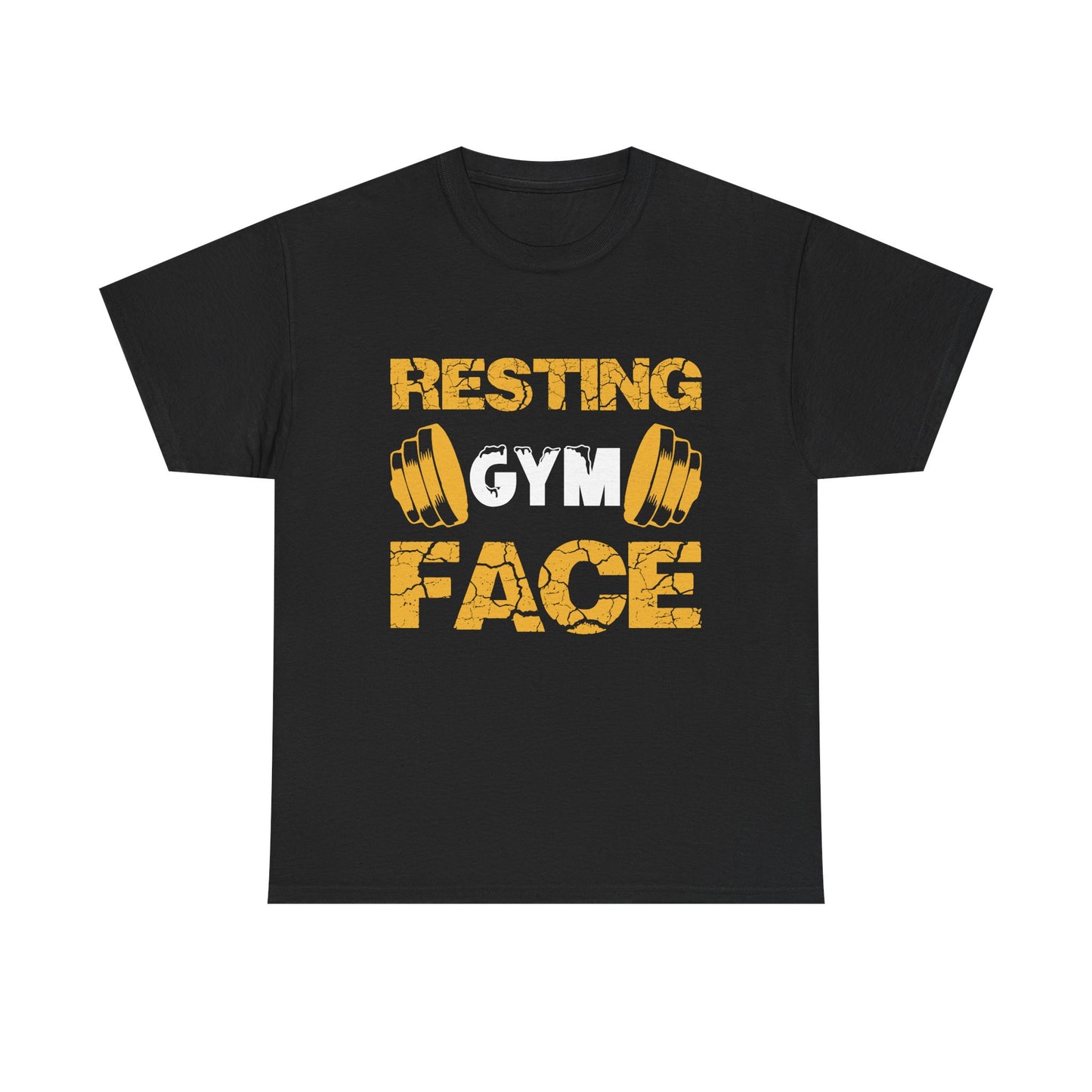 Resting Gym Face Unisex Heavy Cotton Tee - Perfect for Fitness Enthusiasts