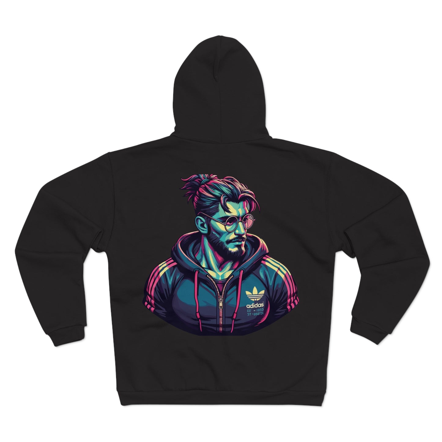 Retro Style Graphic Unisex Hooded Zip Sweatshirt- Perfect for Casual Wear