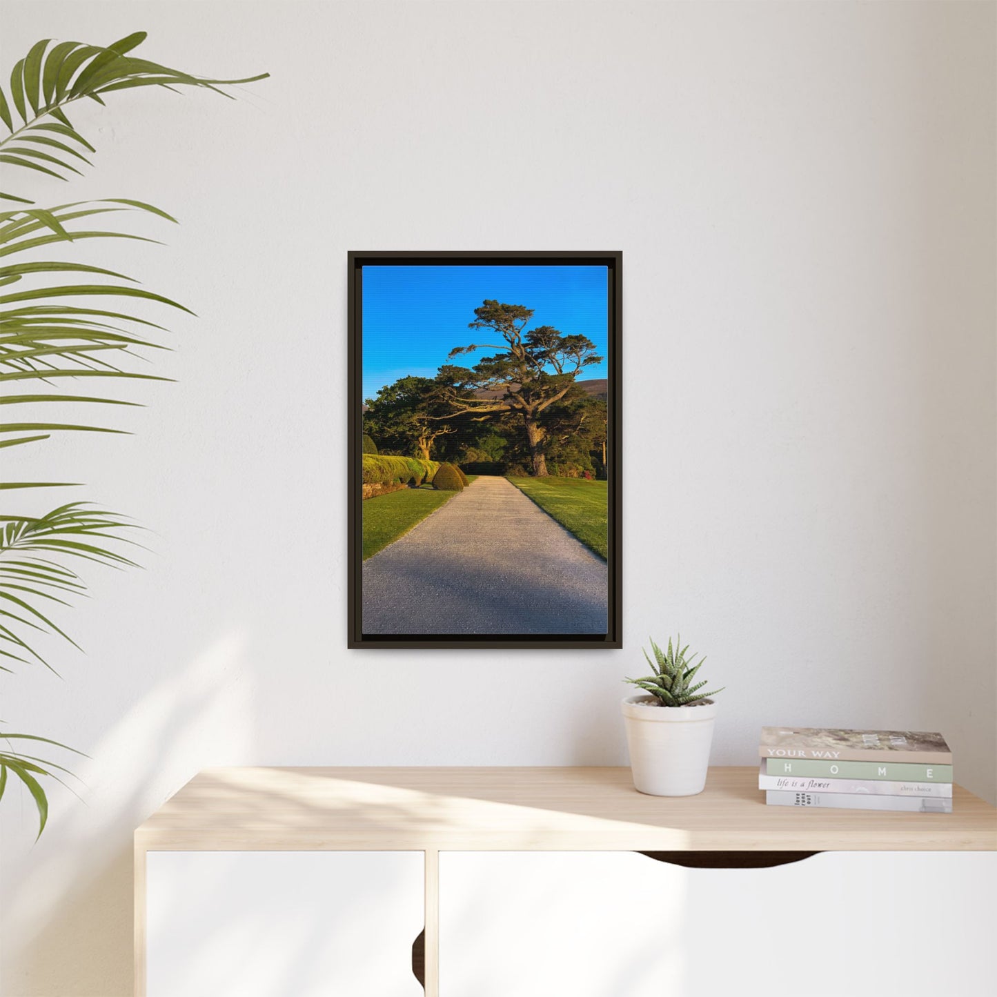 Muckross House Garden Matte Canvas, Framed (Multi-color)
