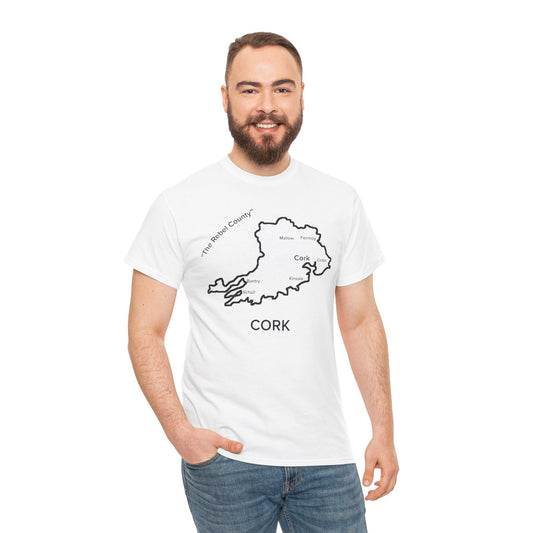 Cork Unisex Heavy Cotton Tee White Edition