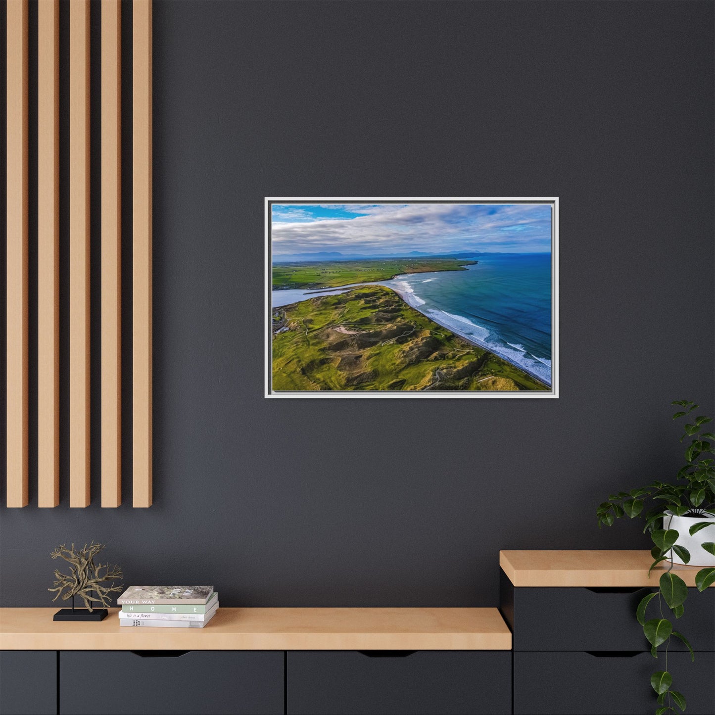 Kerry Landscape Matte Canvas, Framed (Multi-color)