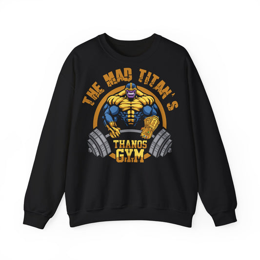 Thanos Gym Crewneck Sweatshirt - Unisex Heavy Blend™ Black