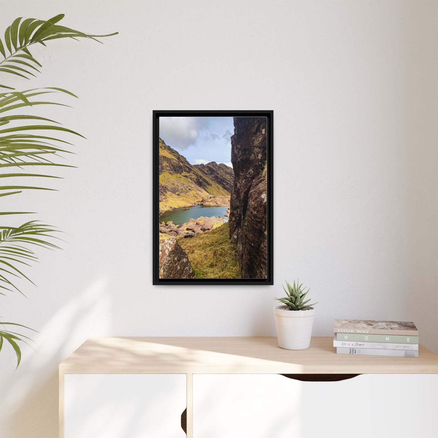 Mount Brandon Valley Matte Canvas, Framed (Multi-color)