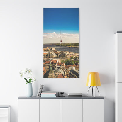 Riga TV Tower Matte Canvas, Stretched, 1.25"