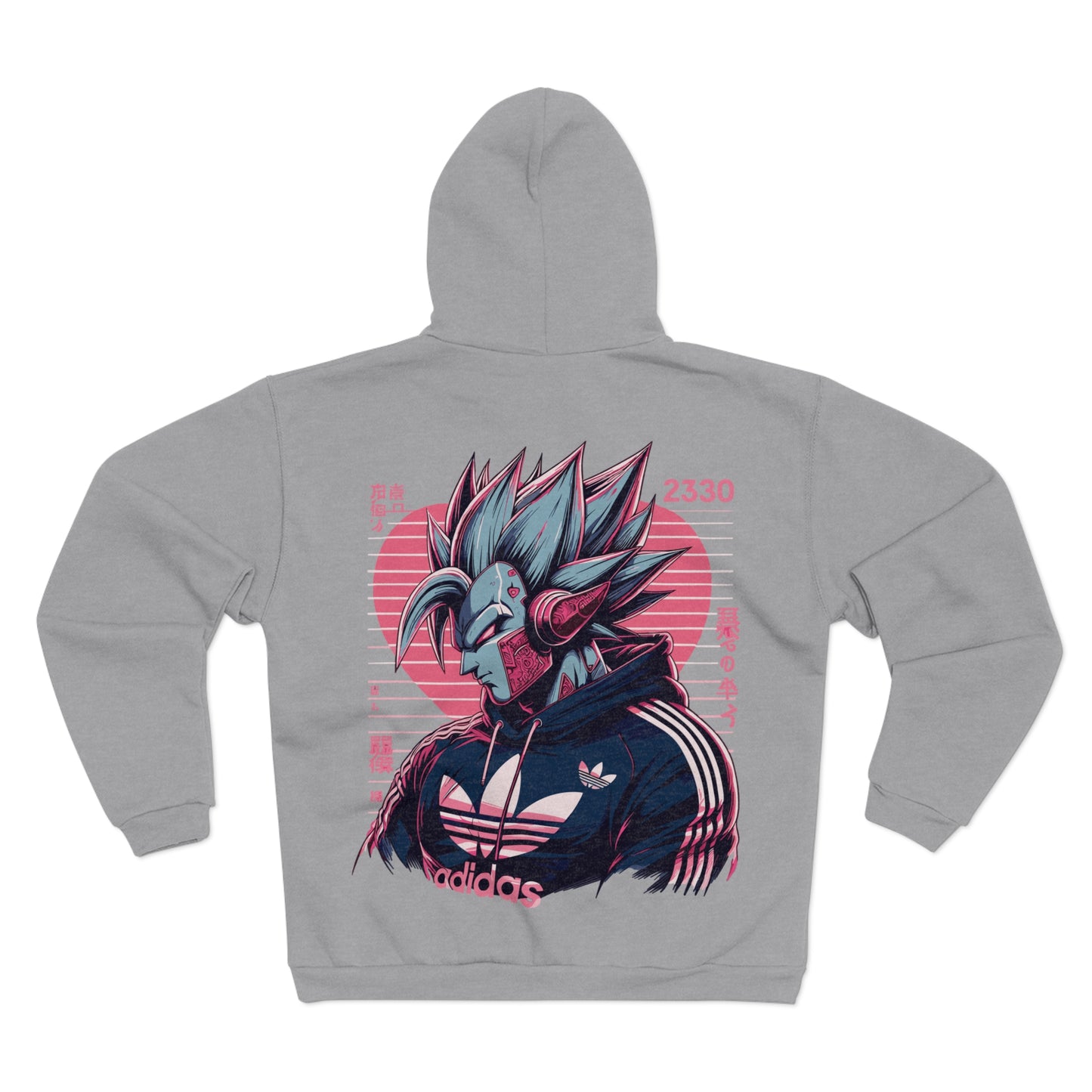 Kiborg Goku Unisex Hooded Zip Sweatshirt