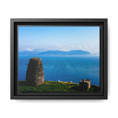 Ask Tower Matte Canvas, Framed (Multi-color)