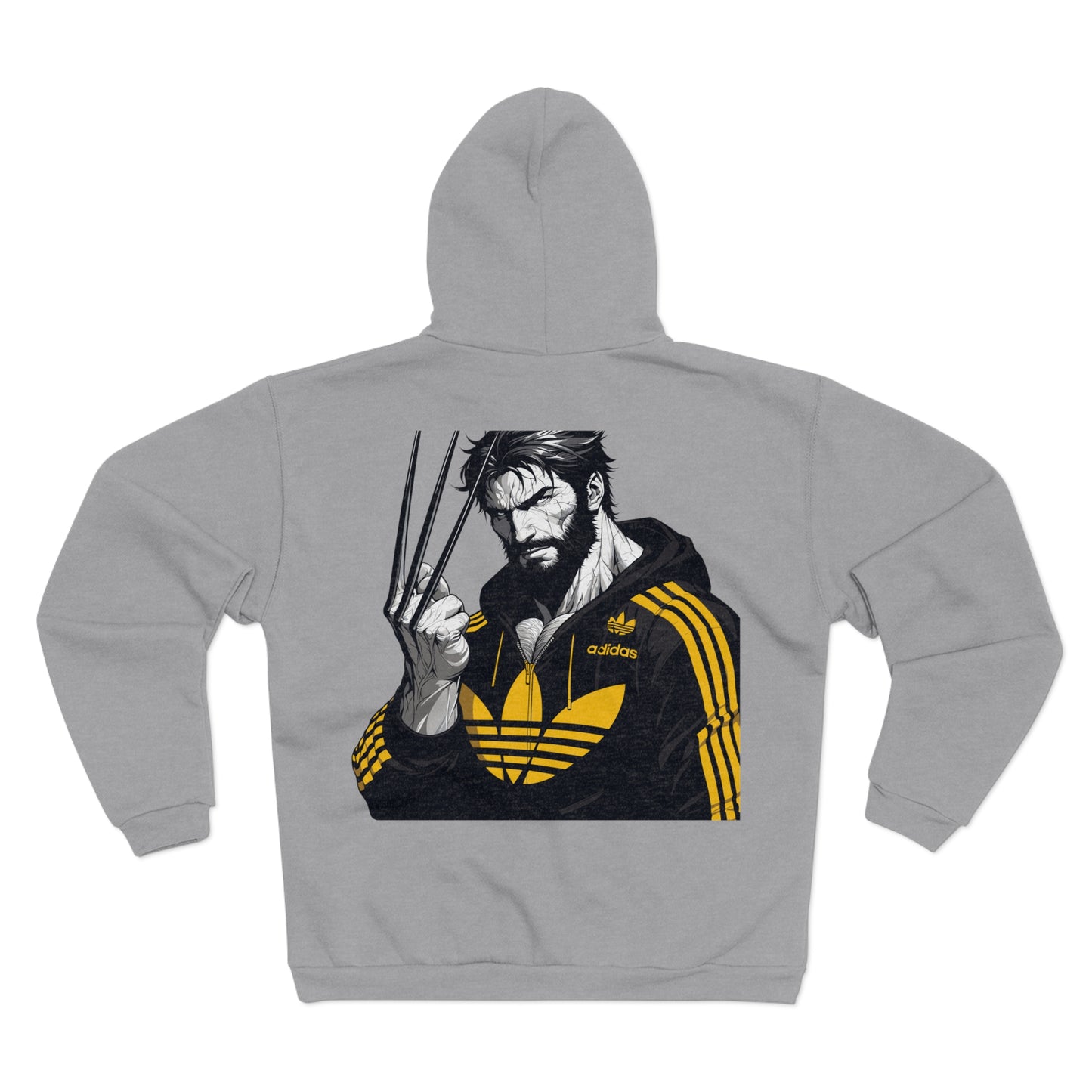 Wolverine Inspired Unisex Hooded Zip Sweatshirt