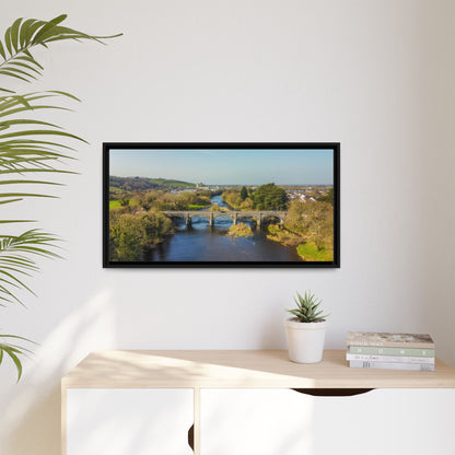 Listowel Bridge Matte Canvas, Framed (Multi-color)