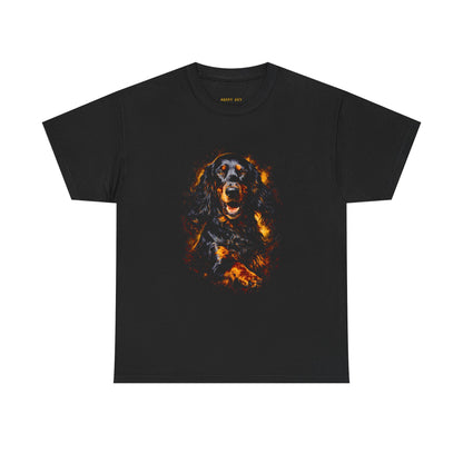 Fiery Rottweiler Graphic Tee — Bold Dog Lover T-Shirt