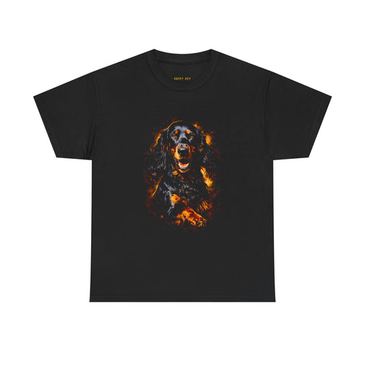 Fiery Rottweiler Graphic Tee — Bold Dog Lover T-Shirt