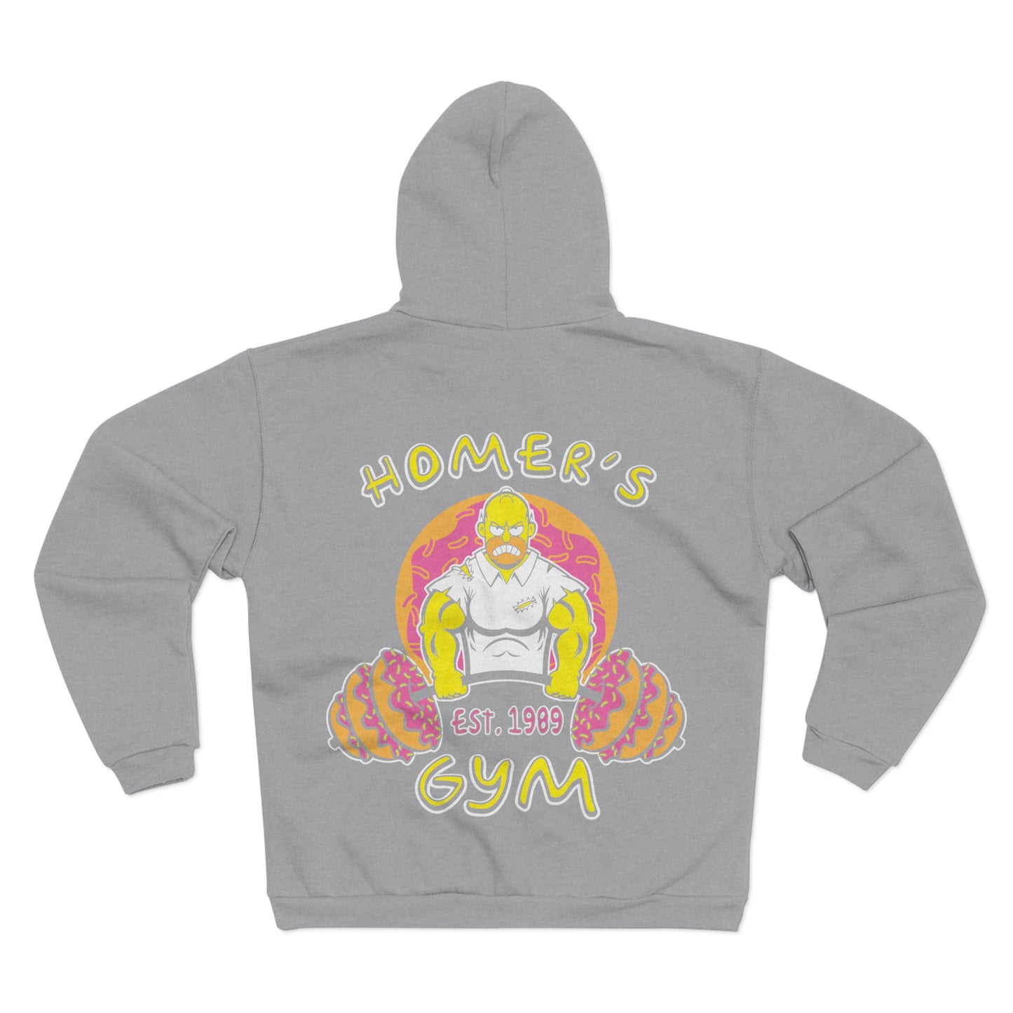 Homer's Gym Unisex Hooded Zip Sweatshirt