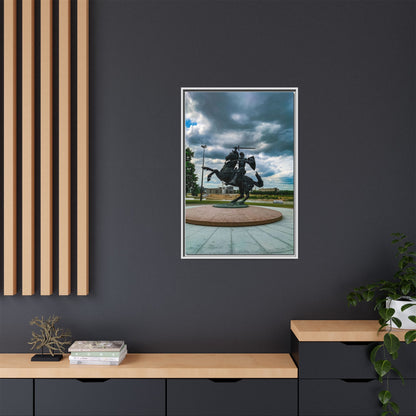 Kaunas Matte Canvas, Framed (Multi-color)