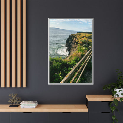 Ballybunion Cliff Walk Matte Canvas, Framed (Multi-color)