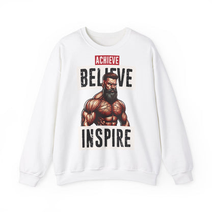 Achieve Believe Unisex Heavy Blend™ Crewneck Sweatshirt - Motivational Fitness Apparel