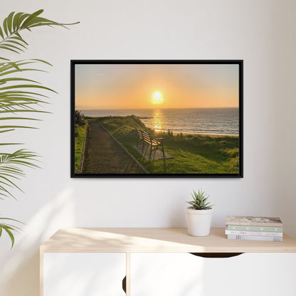 Sunset in Ballybunion 2 Matte Canvas, Framed (Multi-color)